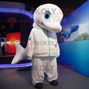 Hvid Beluga Whale maskot...