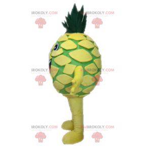 Kæmpe gul og grøn ananas maskot. Frugt maskot - Redbrokoly.com