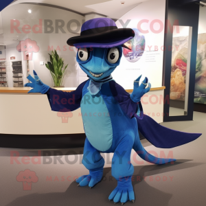 nan Dimorphodon mascot costume character dressed with Circle Skirt and Mittens