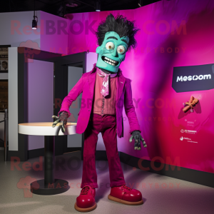 Magenta Frankenstein maskot...