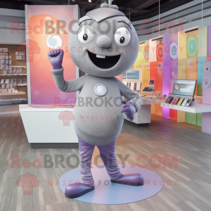 Gray Candy maskot kostume...