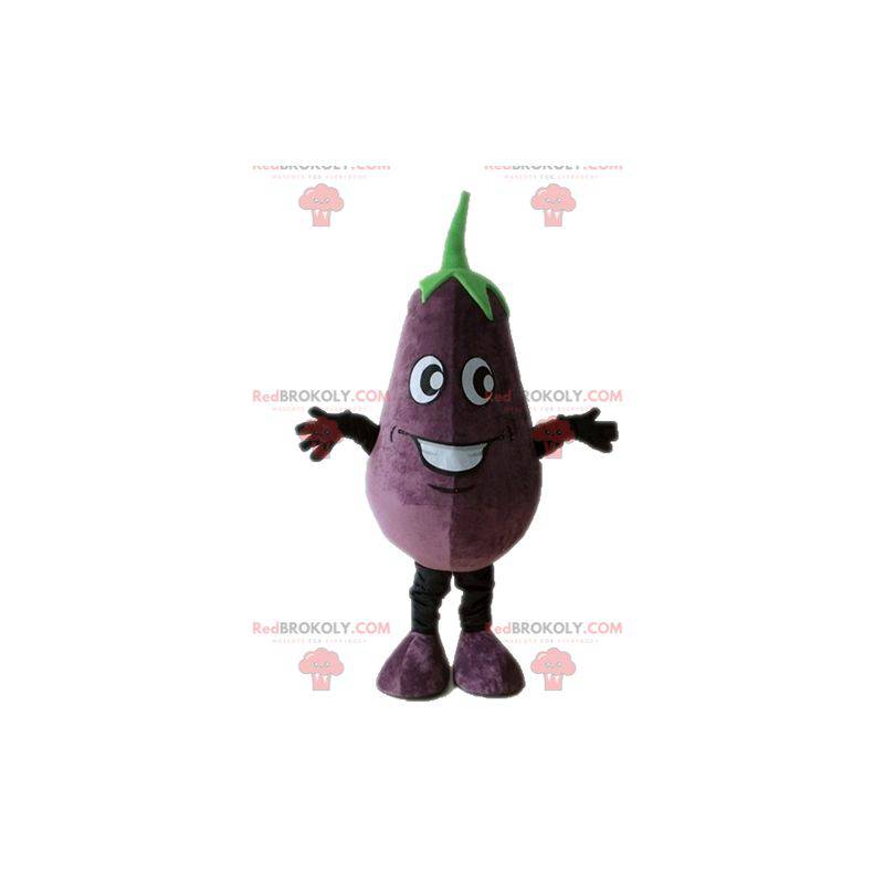 Mascote gigante berinjela. Mascote vegetal - Redbrokoly.com