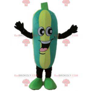Two-tone zucchini mascot. Cucumber mascot - Redbrokoly.com