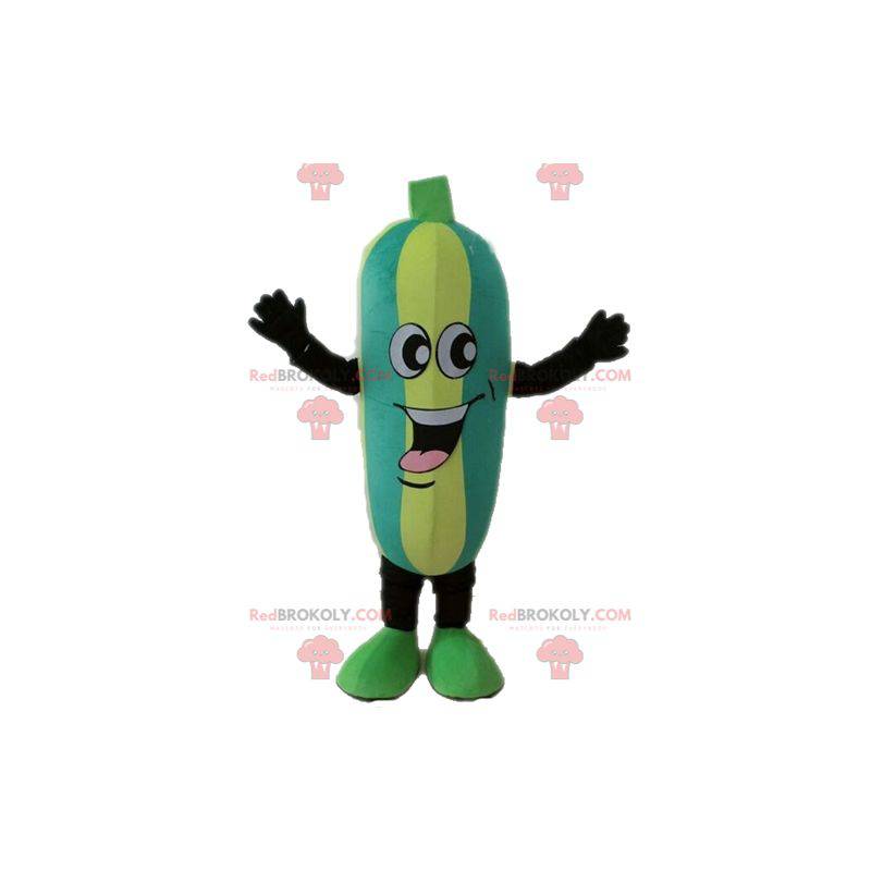 Mascota de calabacín bicolor. Mascota de pepino - Redbrokoly.com