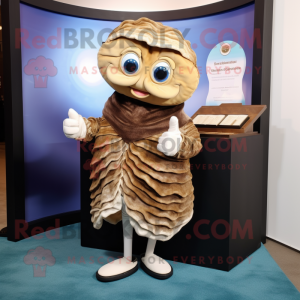 Brown Oyster mascotte...