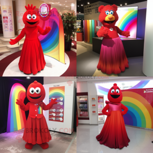 Postava maskota Red Rainbow...
