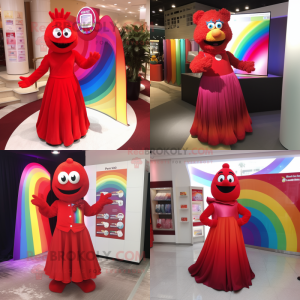 Red Rainbow mascotte...