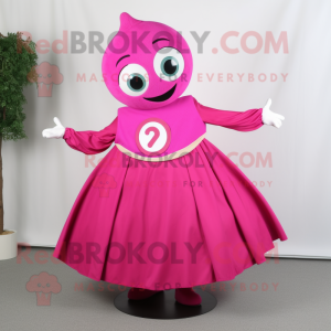 Magenta champagne maskot...