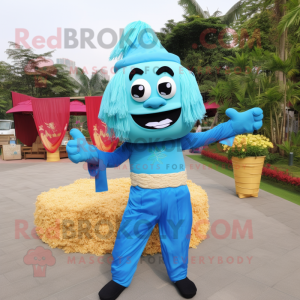 Sky Blue Pad Thai mascotte...