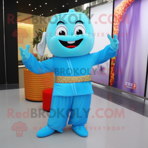Sky Blue Pad Thai mascotte...