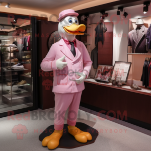 Pink Muscovy Duck maskot...