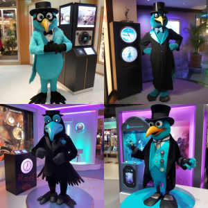 Turquoise Crow mascotte...
