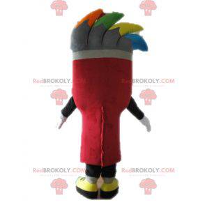 Kæmpe børste maskot. Maleri maskot - Redbrokoly.com