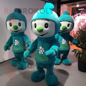 Teal Bunch of shamrocks...