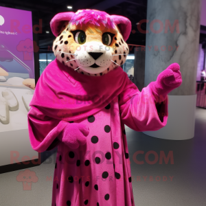 Magenta Cheetah mascotte...