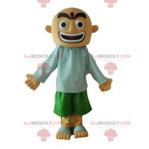 Mascote careca parecendo feroz - Redbrokoly.com