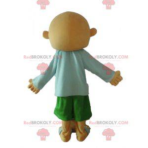 Mascote careca parecendo feroz - Redbrokoly.com