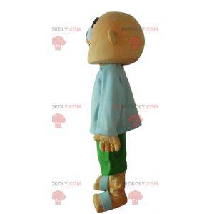 Mascote careca parecendo feroz - Redbrokoly.com