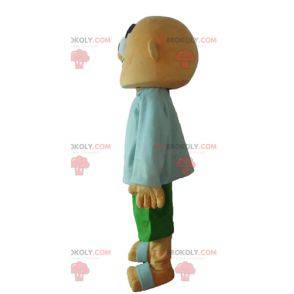 Mascote careca parecendo feroz - Redbrokoly.com