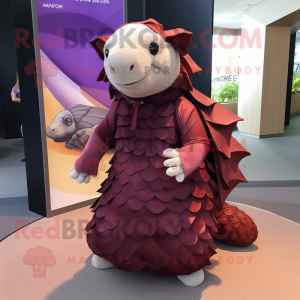 Maroon Pangolin mascotte...