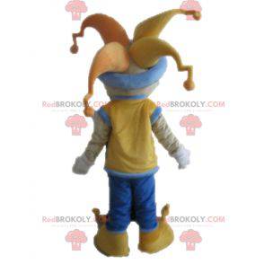 King jester maskot i fargerikt antrekk - Redbrokoly.com