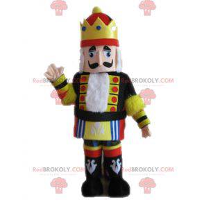King mascot in yellow black and red outfit - Redbrokoly.com