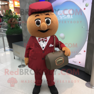 nan Meatballs mascot costume character dressed with Suit Pants and Pocket squares