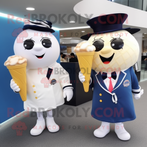 Navy iskold maskot kostume...