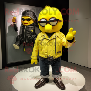 Citrongul kanarisk maskot...