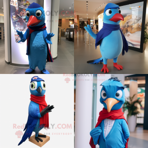 Blue Woodpecker mascotte...