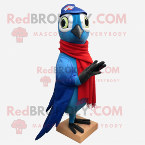 Blue Woodpecker mascotte...