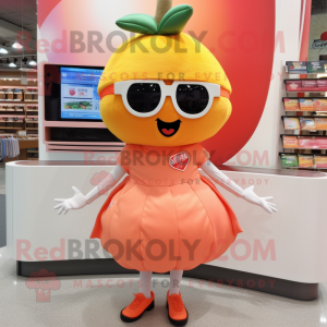 Peach Chief maskot kostume...