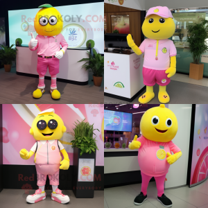 Pink Lemon mascotte kostuum...