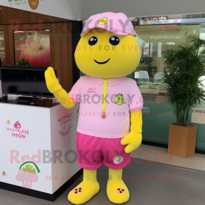 Pink Lemon mascotte kostuum...