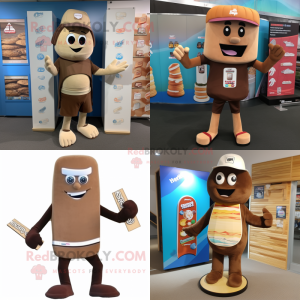 Tan chocoladereep mascotte...