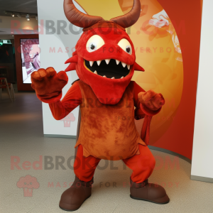 Rust Devil maskot kostym...