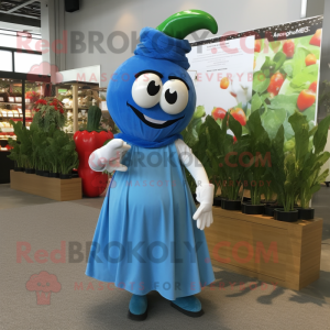 Blue Pepper maskot kostume...