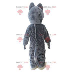 Mascote Husky. Mascote cão lobo cinzento e branco -