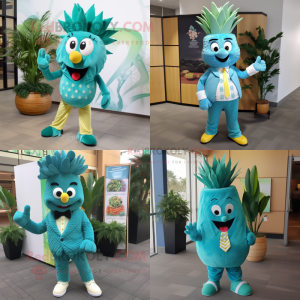 Personagem de mascote Teal...