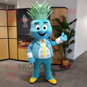 Teal Pineapple mascotte...