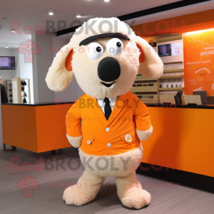 Orange Sheep mascotte...