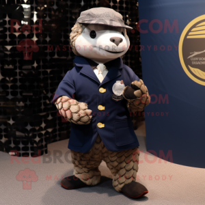 Navy Pangolin mascotte...