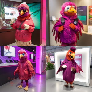 Magenta Fagiano mascotte...