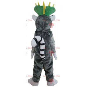 Madagaskar Karikatur grau und weiß Lemur Maskottchen -