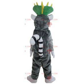 Madagaskar Karikatur grau und weiß Lemur Maskottchen -