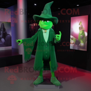 Green Witch s hoed mascotte...