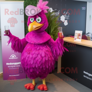 Magenta Hens maskot drakt...