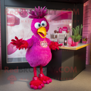 Magenta Hens Maskottchen...