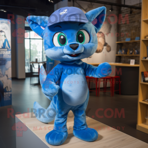 Blue Cat mascotte kostuum...