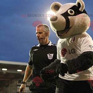 Mascotte d'ours de panda de raton laveur en tenue de sport -